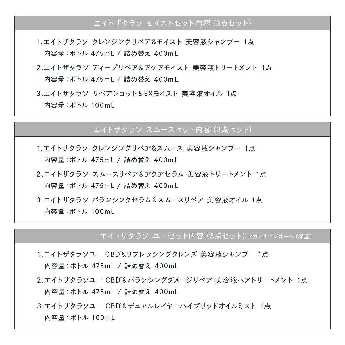 【公式ショップ限定】ヘアケア3点セット8THETHALASSOエイトザタラソシャンプートリートメントセットヘアオイルコンディショナーノンシリコンアウトバス洗い流さないヘアケアスカルプ