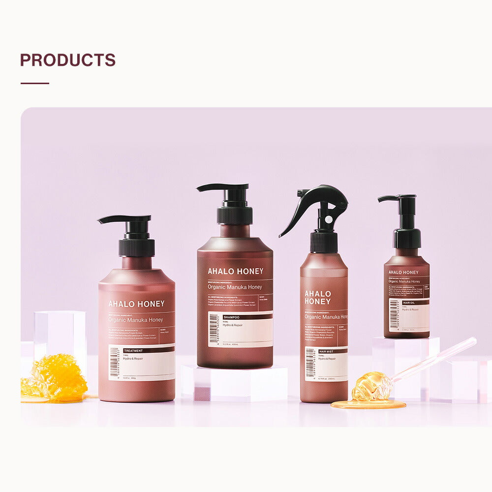 ヘアオイルAHALOHONEYアハロハニーハイドロ&リペアジェントルヘアオイルマヌカハニーはちみつ100mL[単品]