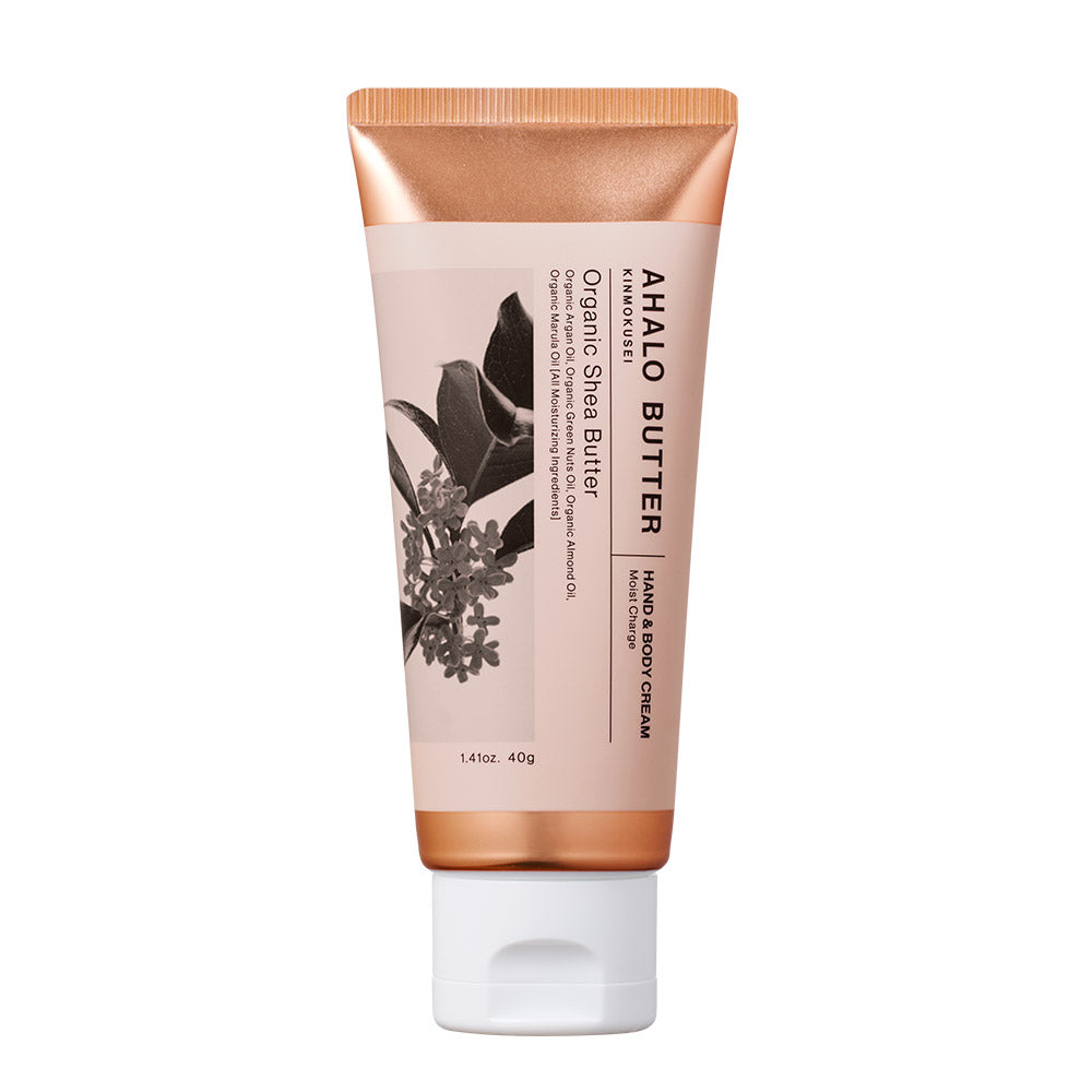 ハンド&ボディ モイストクリーム キンモクセイの香り AHALO BUTTER アハロバター モイスト&リペア オーガニック シアバター 金木犀 40g [単品]