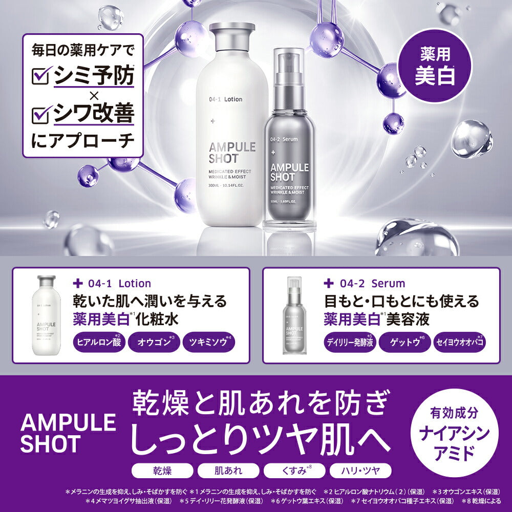 化粧水 ローション｜アンプルショット AMPULE SHOT モイスチャー