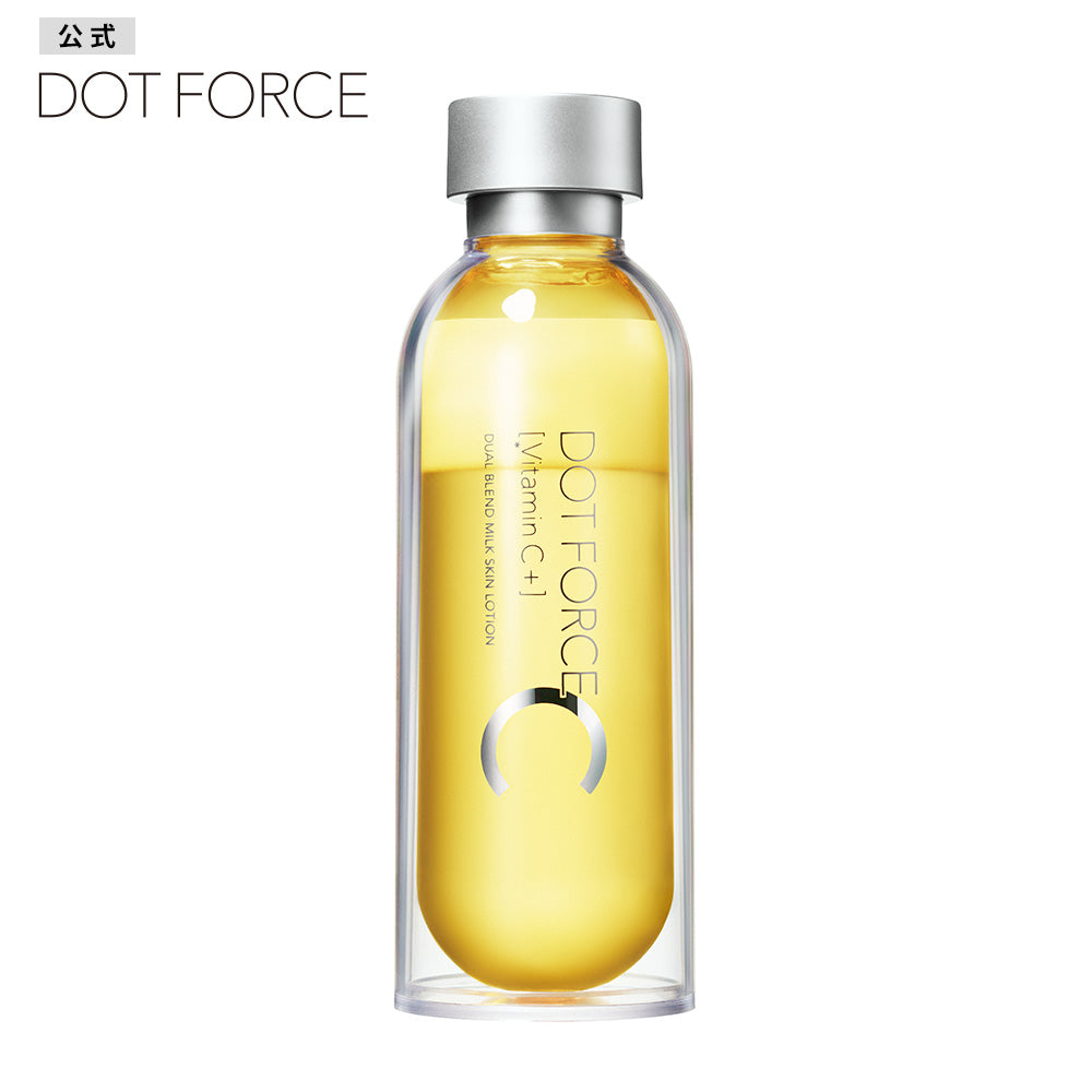 化粧水 乳液 2層 ミルク化粧水 ドットフォース デュアルブレンド ミルク スキン ローション DOT FORCE 毛穴 くすみ ビタミンC 乾燥 マスク肌荒れ 200mL