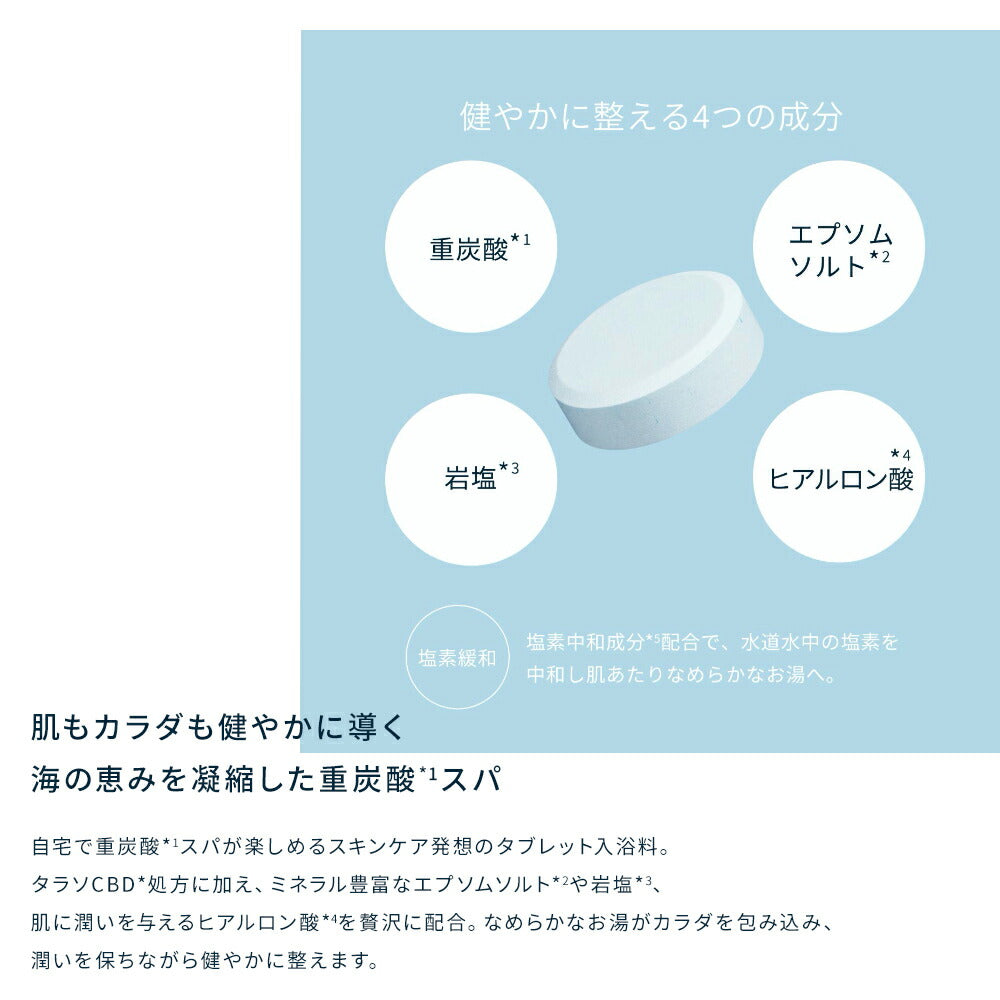 エイトザタラソユー CBD＆リトリート バブルスパ タブレット 入浴料