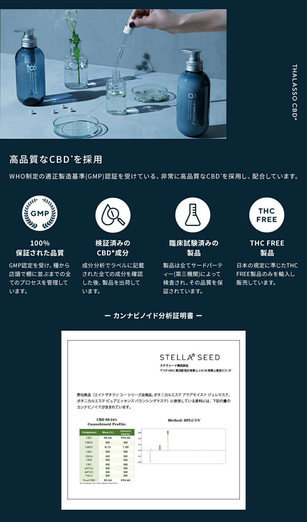 3点セット] 8 THE THALASSO u エイト ザ タラソ ユー CBD&