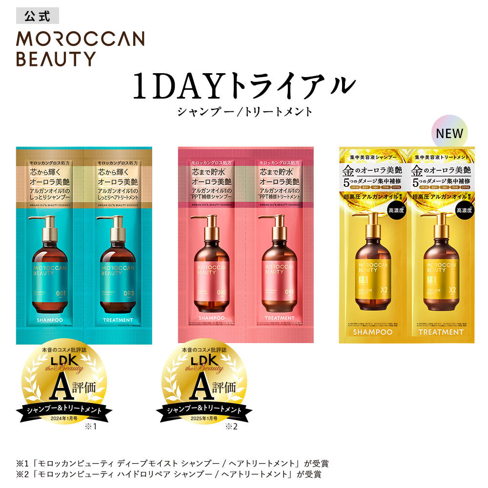 モロッカンビューティ 1DAY トライアル[各12mL×7点 / 各40mL]