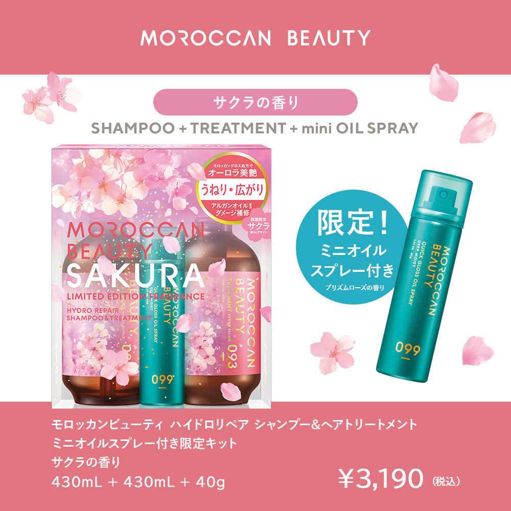 【2個セット】シャンプー トリートメント｜ MOROCCAN BEAUTY モロッカンビューティ ディープモイスト ハイドロリペア｜ヘアトリートメント アルガンオイル 艶髪 ダメージ補修 広がり うねり ゴワつき パサつき 430mL×2個セット