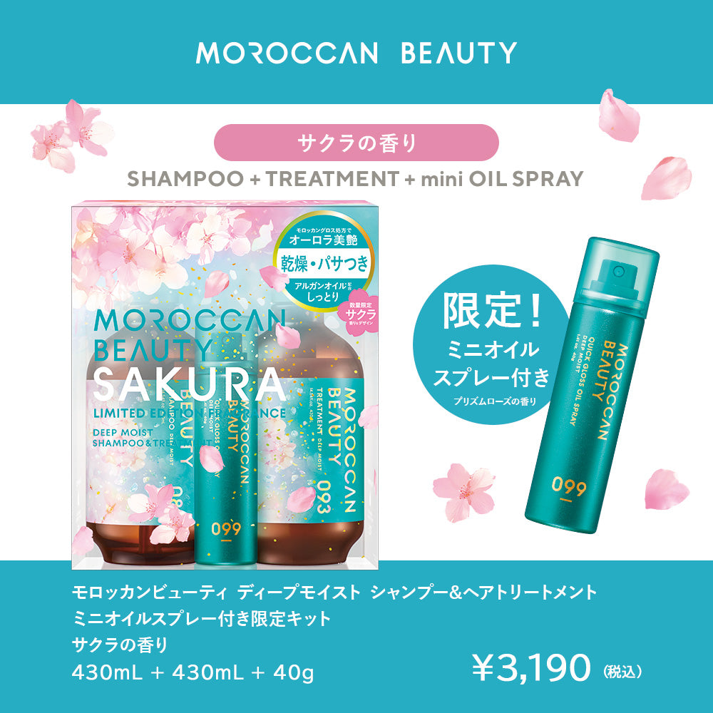 【2個セット】シャンプー トリートメント｜ MOROCCAN BEAUTY モロッカンビューティ ディープモイスト ハイドロリペア｜ヘアトリートメント アルガンオイル 艶髪 ダメージ補修 広がり うねり ゴワつき パサつき 430mL×2個セット