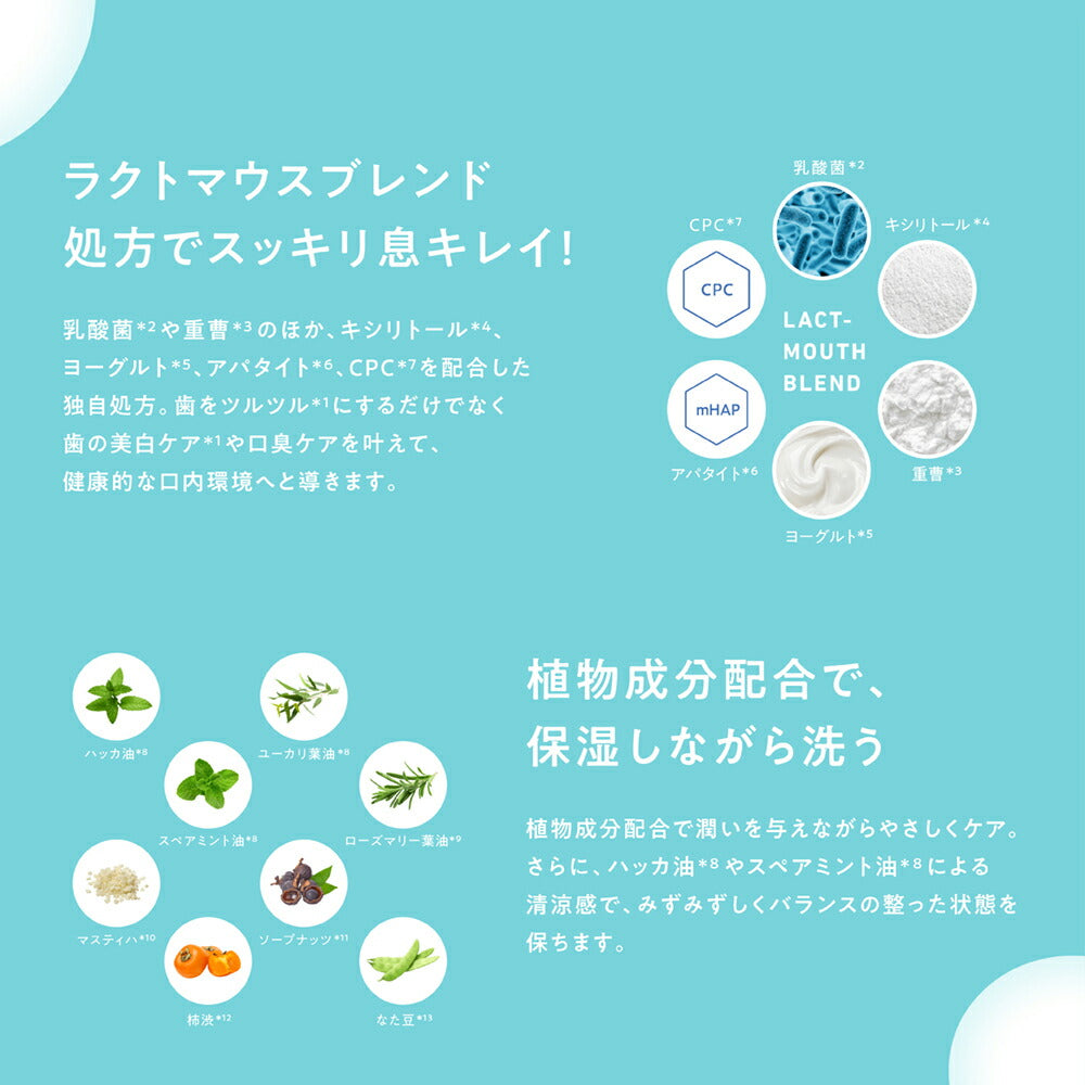 【送料無料】WHITEMOUTHホワイトマウス歯磨き粉重曹デンタルクレンジングトゥースペーストハミガキホワイトニング美白ミント乳酸菌100g[3本セット]